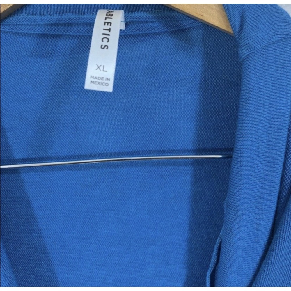 Fabletics Andrea Shrug Blue Cardigan Sweater Bombay Blue XL - Picture 3 of 6